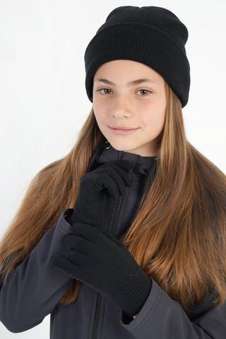 Knit Beanie + Gloves Set