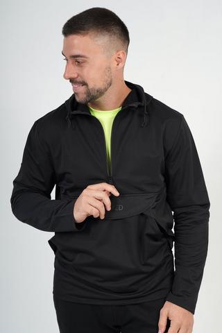 Quarter-zip Tricot Hoodie