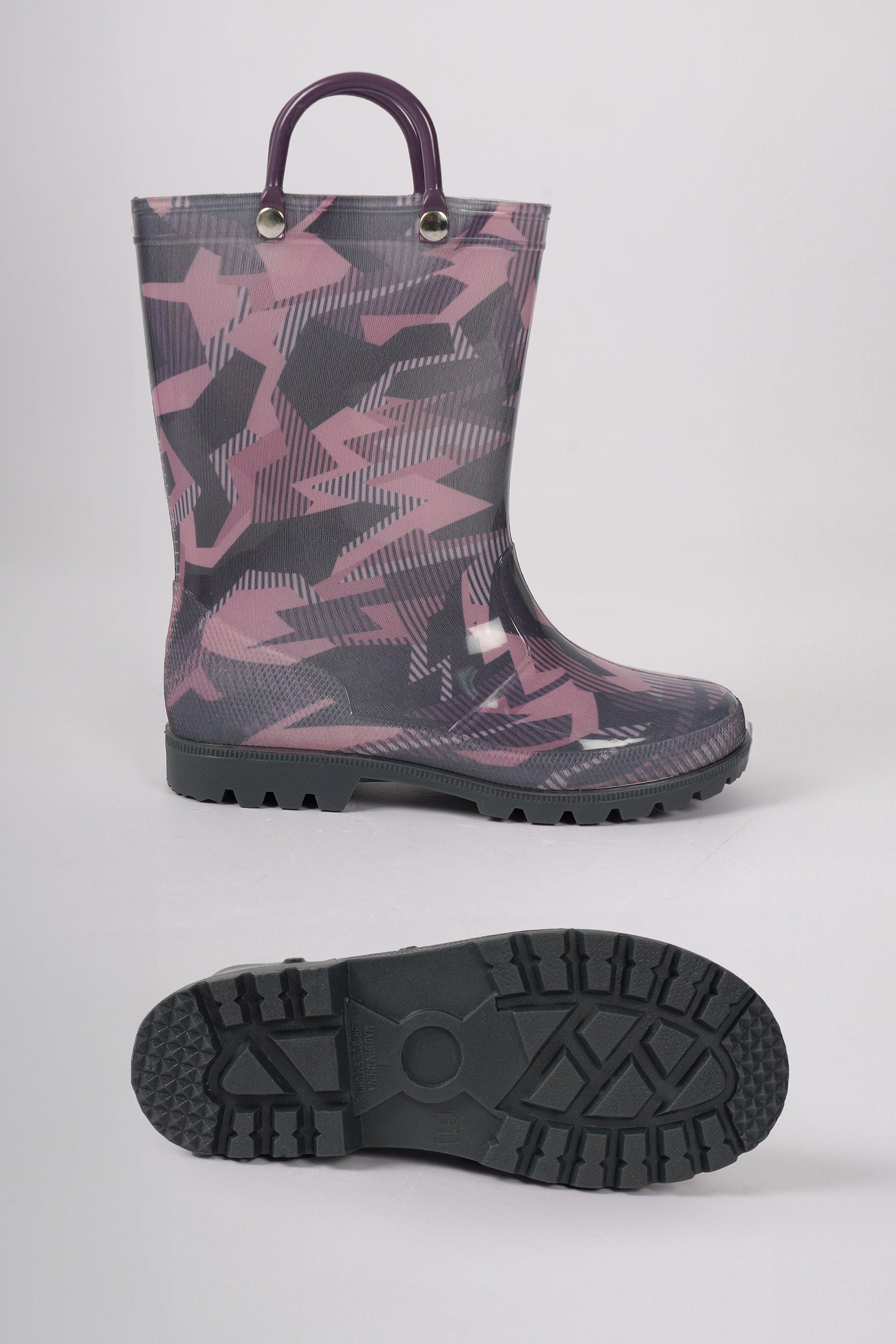 Kids Rubber Gumboots - Pink