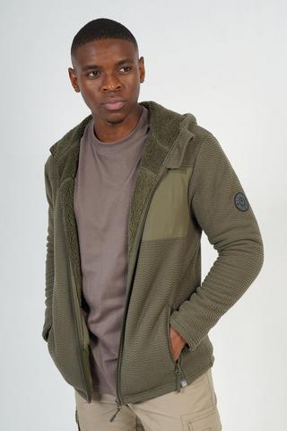 Sherpa-lined Zip-through Hoodie