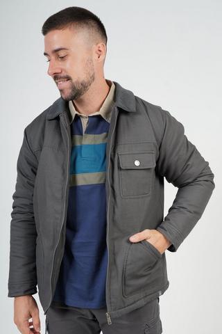 Sherpa-lined Zip-through Jacket