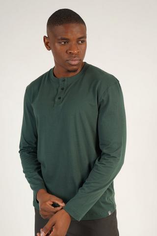 Long Sleeve Henley T-shirt