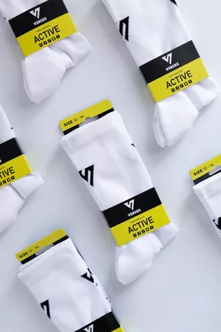Versus Classic White Active Socks 4-7