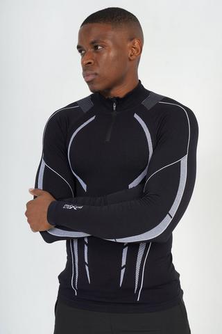 Elite Long Sleeve ¼ Zip Compression Top