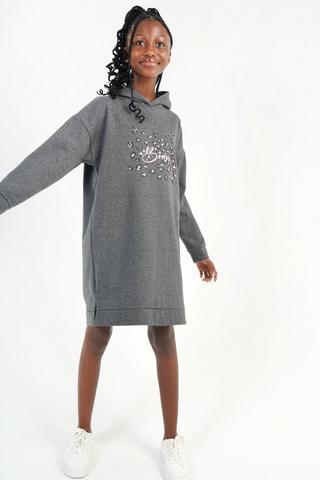 Hooded Fleece Dress