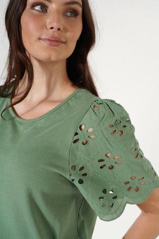 Anglaise Sleeve Top