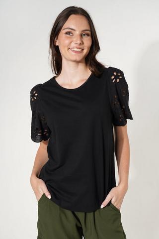 Anglaise Sleeve Top