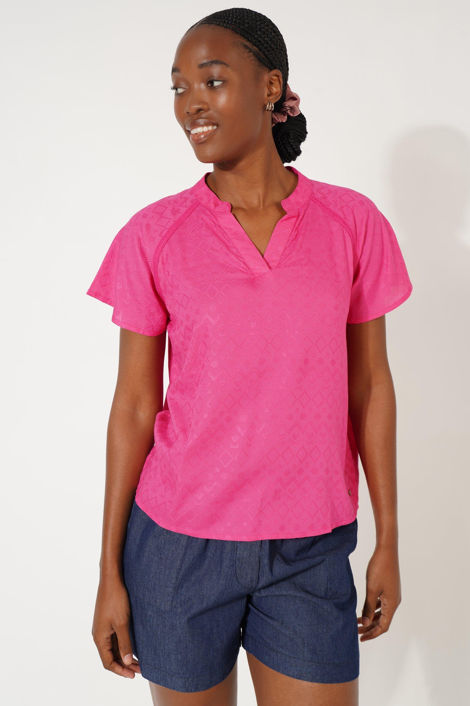Front Tie Blouse With Ruched Up Sleeve C4637X/229B main image 1