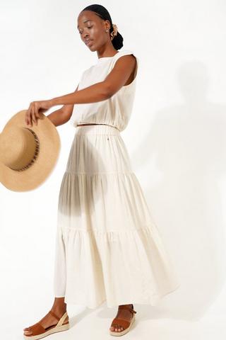 Tiered Maxi Skirt
