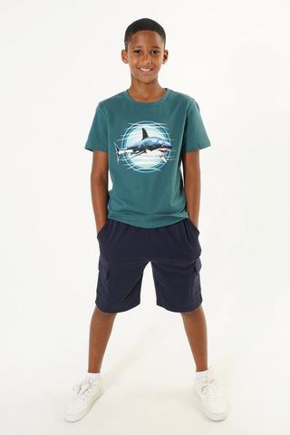 Fleece Cargo Shorts