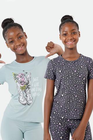 2-pack Print T-shirts