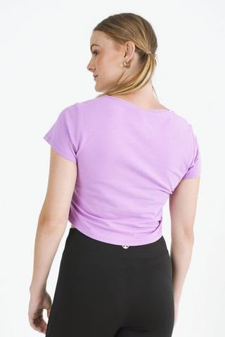 Ruched Cropped T-shirt