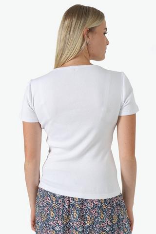 Ribbed Short Sleeve T-shirt