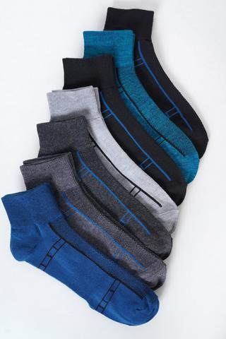7-pack Arch Support Socks 8-12