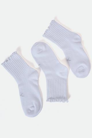 3-pack Ruffle Ankle Socks 12-3
