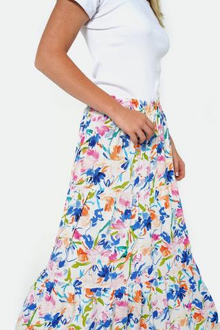 Tiered Maxi Skirt