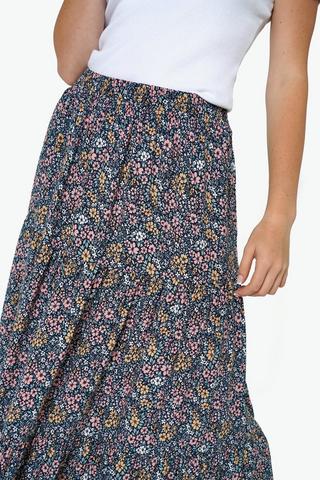 Tiered Maxi Skirt