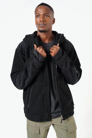 Sherpa-lined Zip-through Hoodie