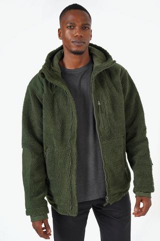Sherpa-lined Zip-through Hoodie