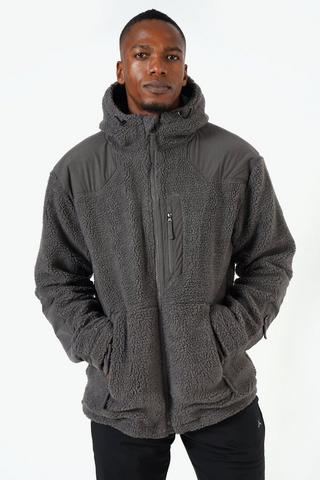 Sherpa-lined Zip-through Hoodie