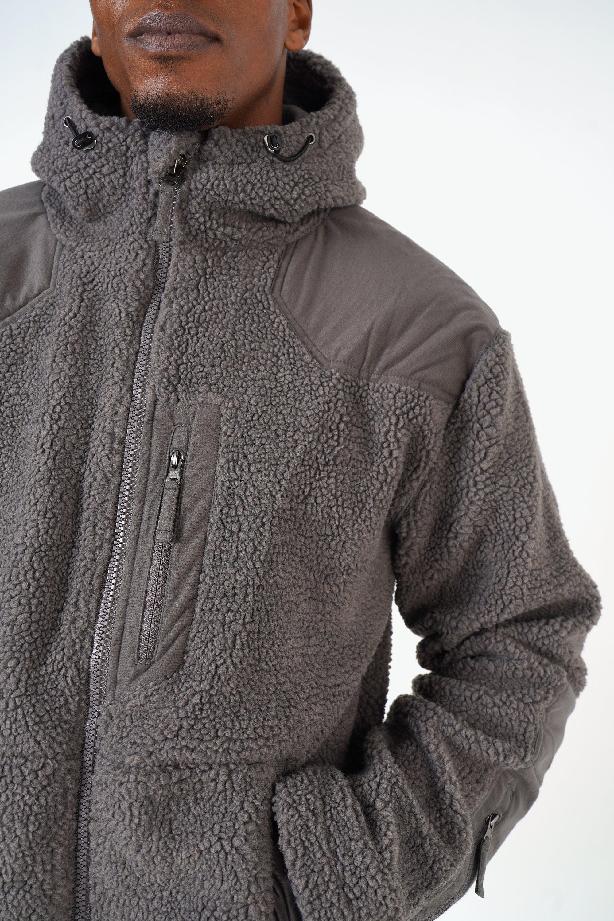 Sherpa-lined Zip-through Hoodie