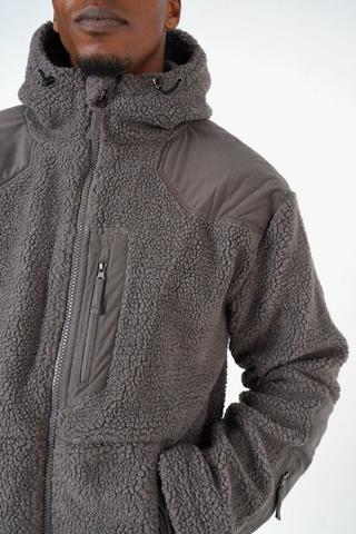 Sherpa-lined Zip-through Hoodie