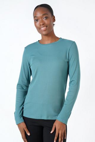 Ribbed Long Sleeve Top