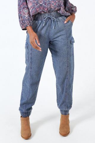 Denim Cargo Jeans