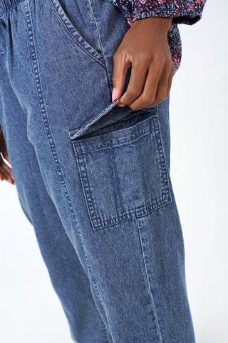 Denim Cargo Jeans