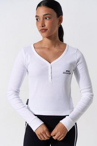 Slazenger Ribbed Long Sleeve Top