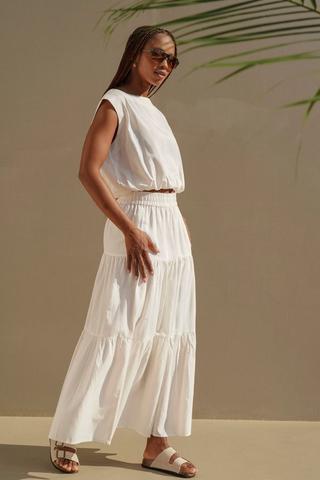 Tiered Maxi Skirt