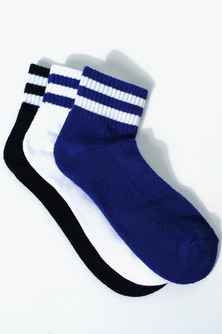 3-pack Cushioned Crew Socks