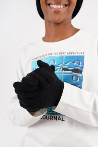 Knit Beanie + Gloves Set