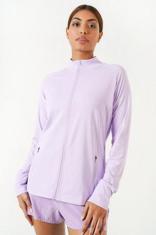 Zip-through Active Top