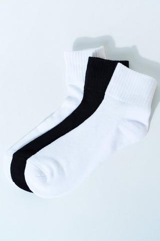3-pack Cushioned Crew Socks 4-7