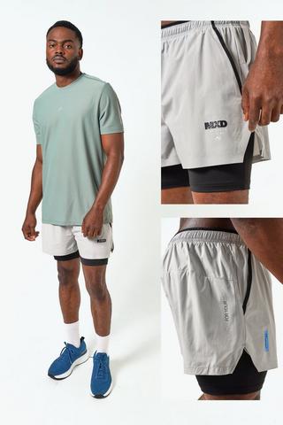 Double Layer Running Shorts