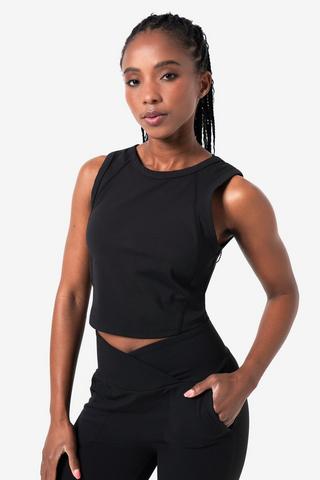 Technical Cropped Tank