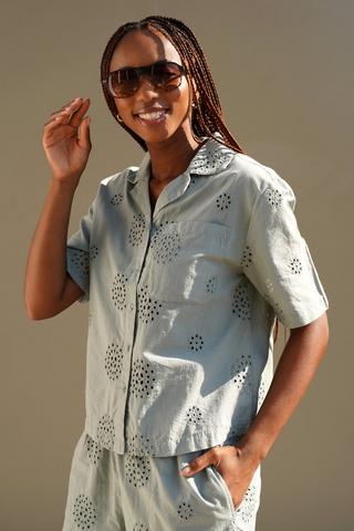 Short Sleeve Button Through Top