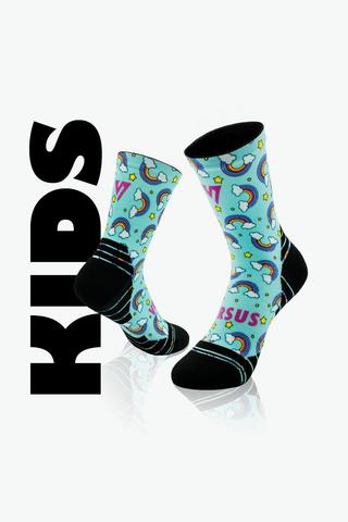 Versus Rainbow Kids' Active Crew Socks - 12-3