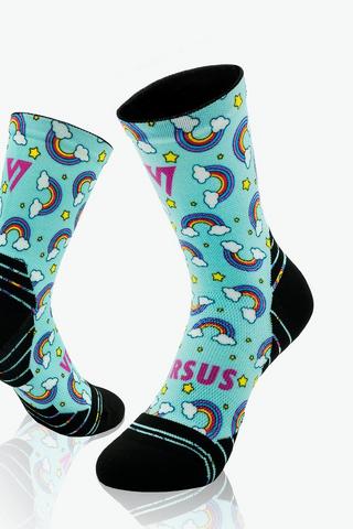 Versus Rainbow Kids' Active Crew Socks - 12-3
