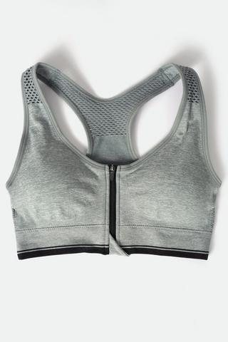 Zip-through Sports Bra