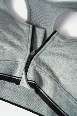 Zip-through Sports Bra