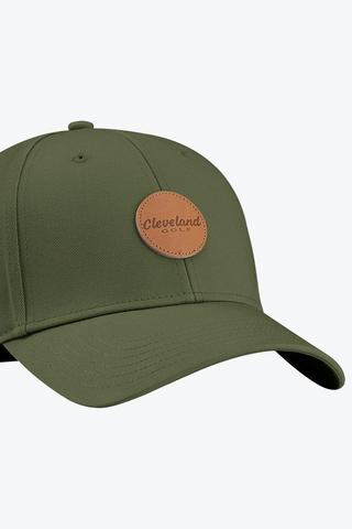 Cleveland Leather Patch Cap