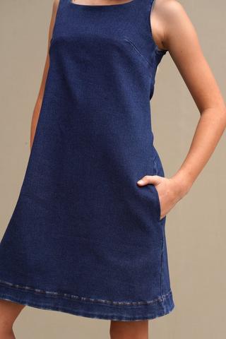 Denim Pinafore Dress