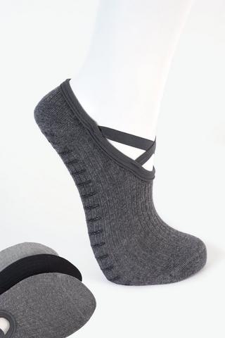 3-pack Seamless Yoga Socks - 4-7