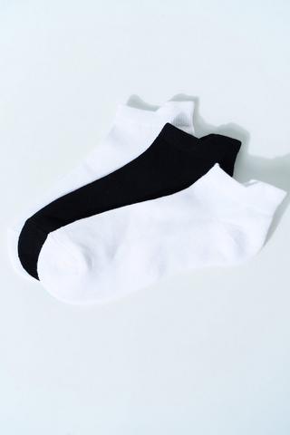 3-pack Cushioned Ankle Socks - 8-12