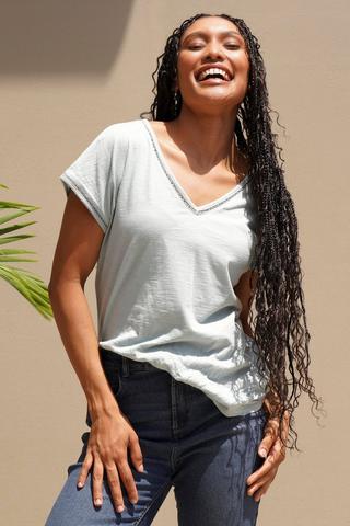 Short Sleeve Knit Top