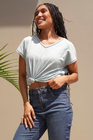 Short Sleeve Knit Top