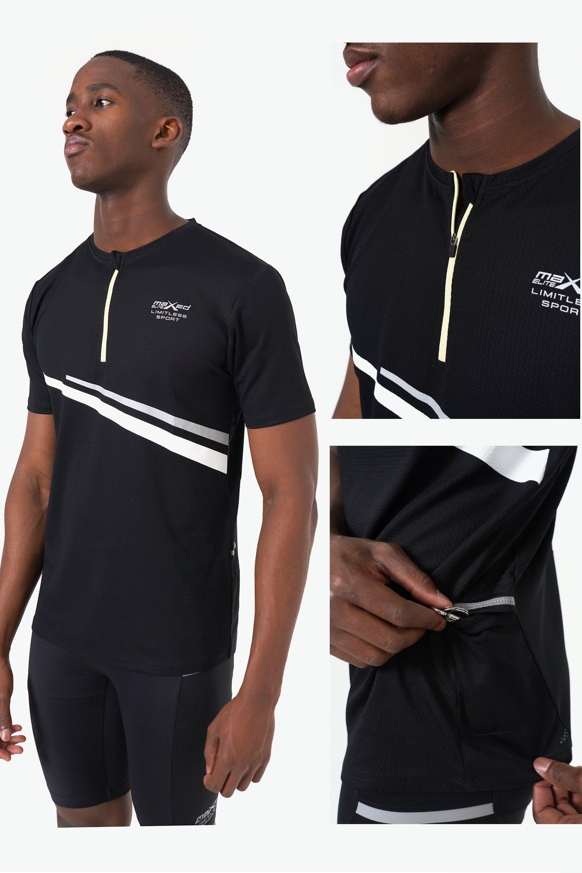 トップス 25aw RAYON TWILL FRONT ZIP SHIRT Elite Quarter Zip Running T-shirt