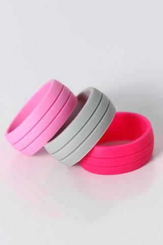 3-pack Silicone Rings